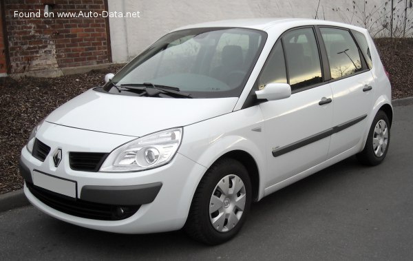 Full specifications and technical details 2006 Renault Scenic II (Phase II) 1.9 dCi (130 Hp) FAP