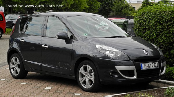 Full specifications and technical details 2009 Renault Scenic III (Phase I) 1.4 TCe (130 Hp)