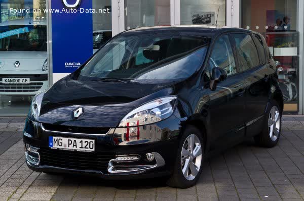 Full specifications and technical details 2012 Renault Scenic III (Phase II, collection 2012) 1.6 16V (110 Hp)