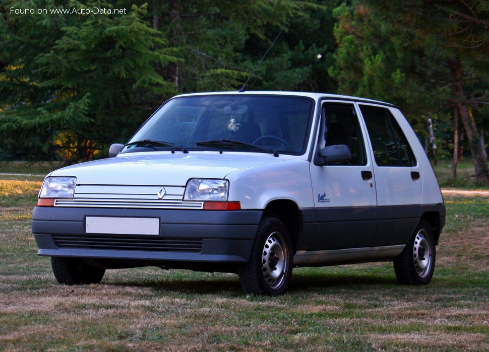 Full specifications and technical details 1986 Renault Super 5 (B/C40) 1.7 i (C409) (94 Hp)