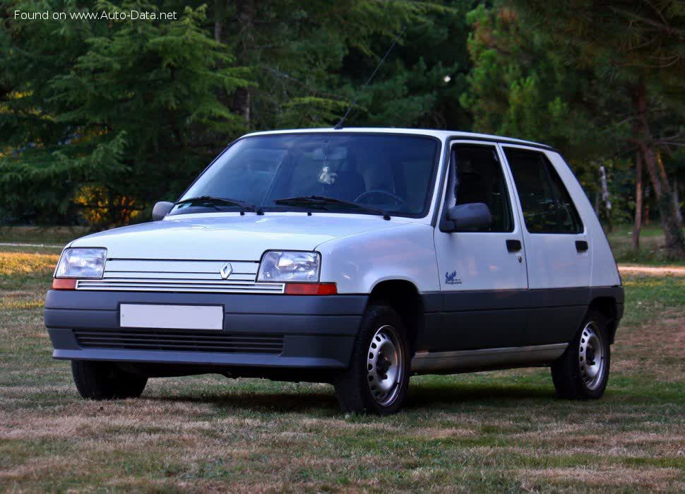 Vollständige Spezifikationen und technische Details 1986 Renault Super 5 (B/C40) 1.7 i (C409) (94 Hp)