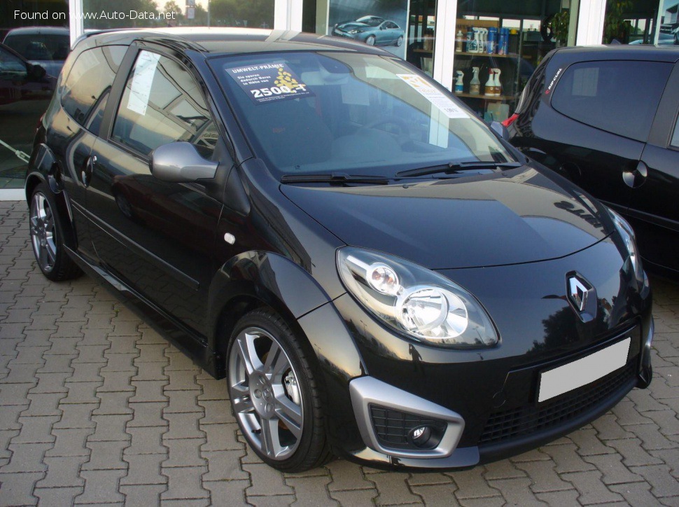 Full specifications and technical details 2008 Renault Twingo II RS 1.6 16V (133 Hp)