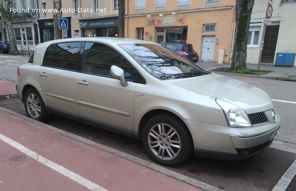 المواصفات والتفاصيل التقنية الكاملة 2005 Renault Vel Satis 3.5 V6 (241 Hp) Automatic