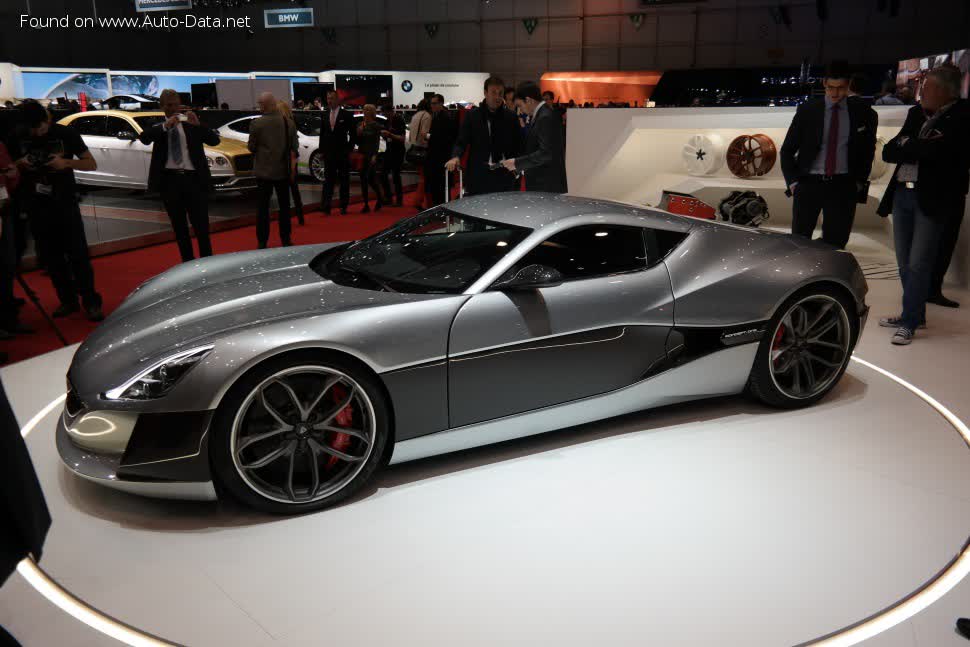 Full specifications and technical details 2016 Rimac Concept One 90 kWh (1224 Hp) AWD CVT