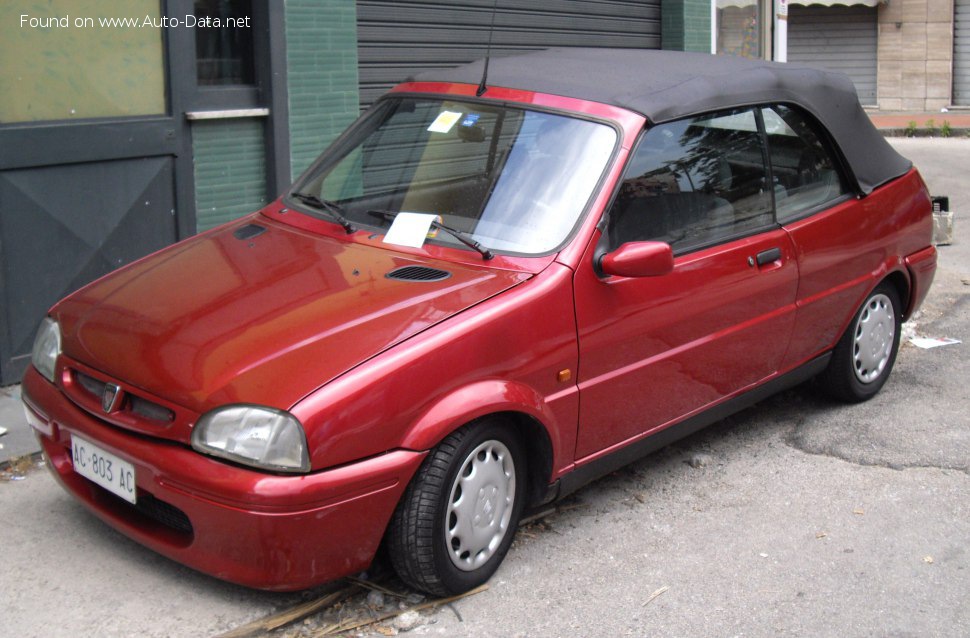 المواصفات والتفاصيل التقنية الكاملة 1994 Rover 100 Cabrio (XP) 114 (75 Hp)