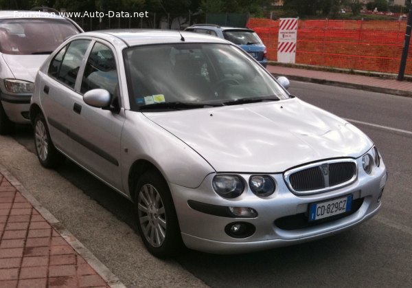 المواصفات والتفاصيل التقنية الكاملة 1999 Rover 25 (RF) 1.6 i 16V (109 Hp)