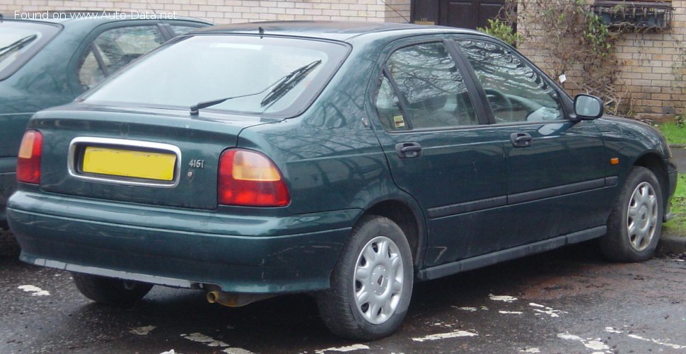 Full specifications and technical details 1995 Rover 400 Hatchback (RT) 416 Si (111 Hp)