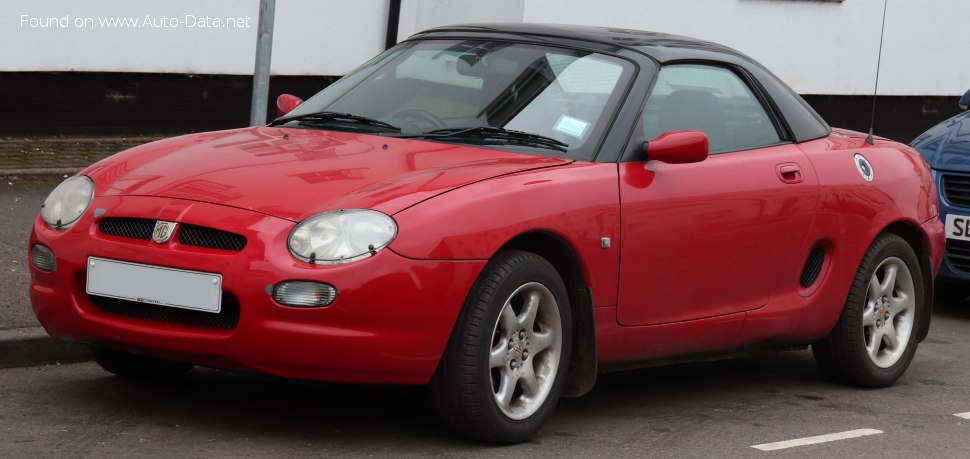 المواصفات والتفاصيل التقنية الكاملة 1995 Rover MGF (RD) 1.8 i (120 Hp)