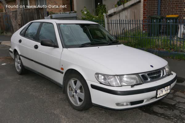 Spécifications complètes et détails techniques 1998 Saab 9-3 I 2.0i SE (130 Hp)