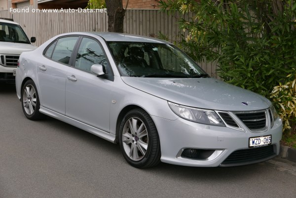 المواصفات والتفاصيل التقنية الكاملة 2007 Saab 9-3 Sedan II (facelift 2007) 2.0 t Biopower (200 Hp)