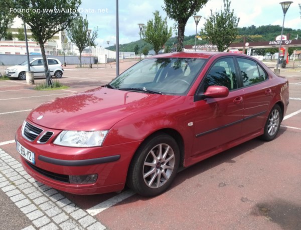 Full specifications and technical details 2005 Saab 9-3 Sedan II 2.0 i 16V t (150 Hp)