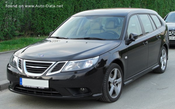 المواصفات والتفاصيل التقنية الكاملة 2007 Saab 9-3 Sport Combi II (facelift 2007) 1.8t BioPower (175 Hp) Sentronic