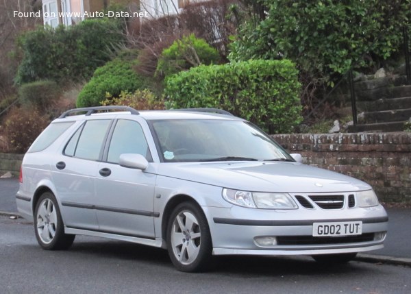 المواصفات والتفاصيل التقنية الكاملة 2002 Saab 9-5 Sport Combi (facelift 2001) 2.2 TDi (120 Hp)