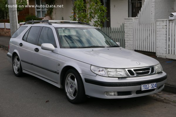 Full specifications and technical details 1998 Saab 9-5 Sport Combi 2.3 T (170 Hp) Automatic