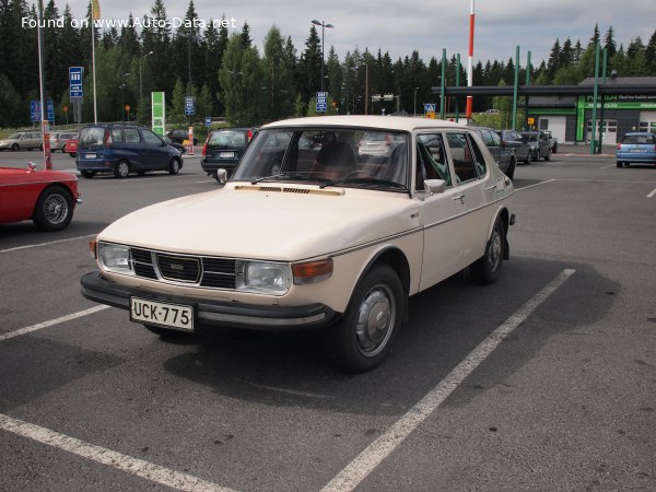 Full specifications and technical details 1972 Saab 99 2.0 EMS (110 Hp)