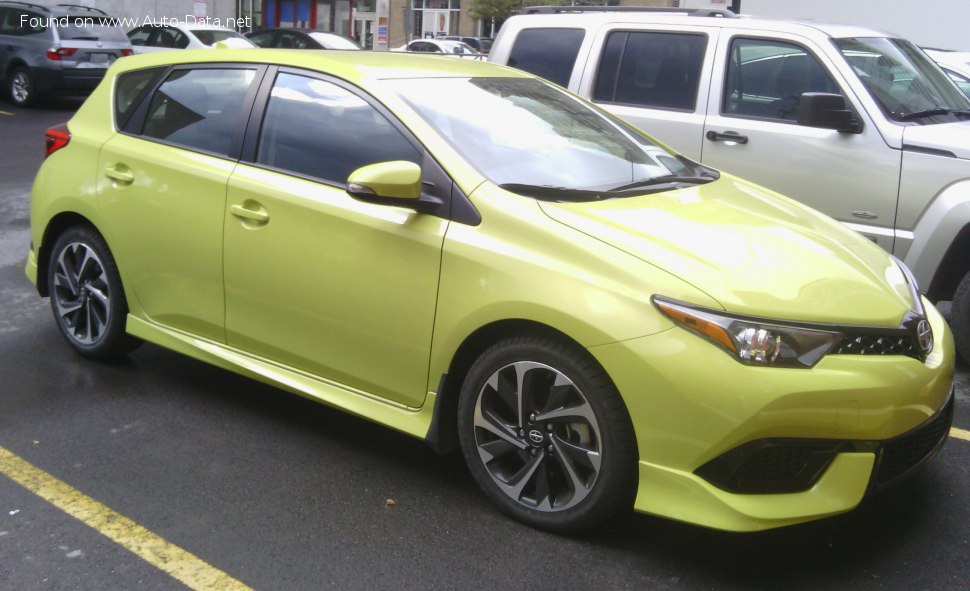 Full specifications and technical details 2015 Scion iM 1.8 (137 Hp) CVT