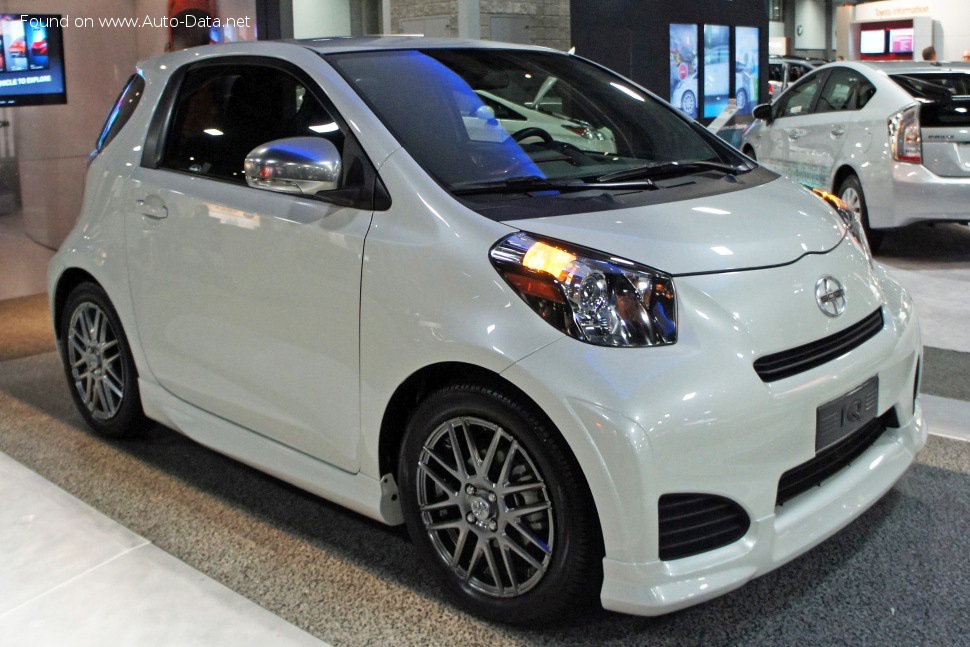 Full specifications and technical details 2010 Scion iQ 1.3 (94 Hp) Automatic