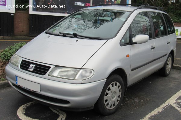 Full specifications and technical details 1996 Seat Alhambra I (7M) 2.0 i (115 Hp)