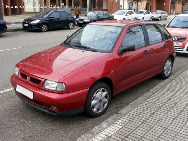 Full specifications and technical details 1997 Seat Ibiza II 1.6 MPi (75 Hp)