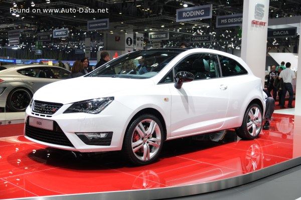 Full specifications and technical details 2012 Seat Ibiza IV SC (facelift 2012) FR 1.4 TSI (150 Hp) DSG