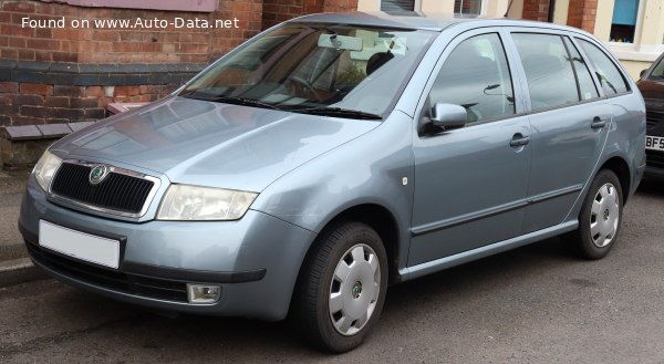 المواصفات والتفاصيل التقنية الكاملة 1999 Skoda Fabia I Combi (6Y) 1.4 16V (75 Hp)