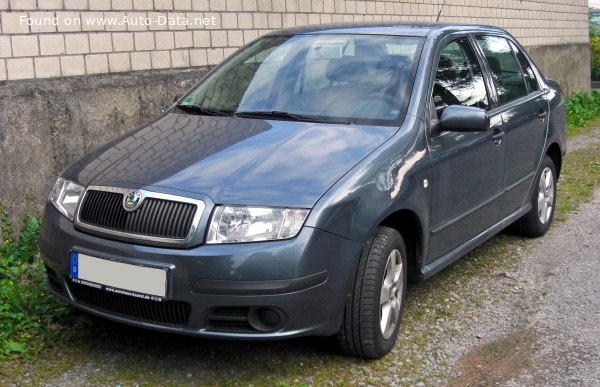 المواصفات والتفاصيل التقنية الكاملة 2004 Skoda Fabia Sedan I (6Y, facelift 2004) 1.9 SDI (64 Hp)