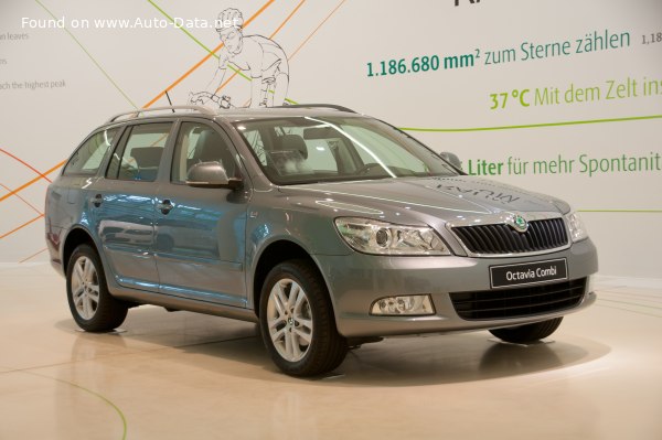 Full specifications and technical details 2009 Skoda Octavia II Combi (facelift 2009) 1.6 MPI (102 Hp)