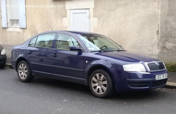 Vollständige Spezifikationen und technische Details 2005 Skoda Superb I 2.0 TDI PD (140 Hp) DPF