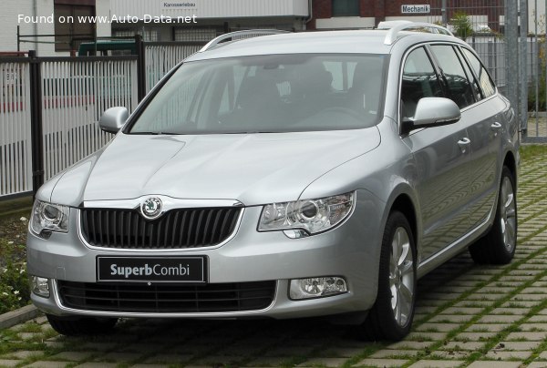 Full specifications and technical details 2010 Skoda Superb II Combi 1.6 TDI CR DPF (103 Hp)