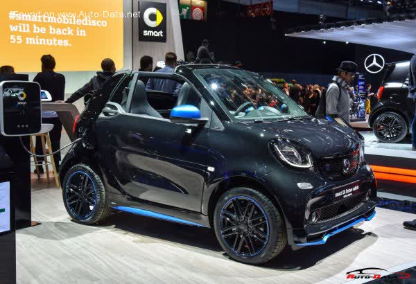 المواصفات والتفاصيل التقنية الكاملة 2018 Smart EQ fortwo cabrio (A453) 17.6 kWh (82 Hp)