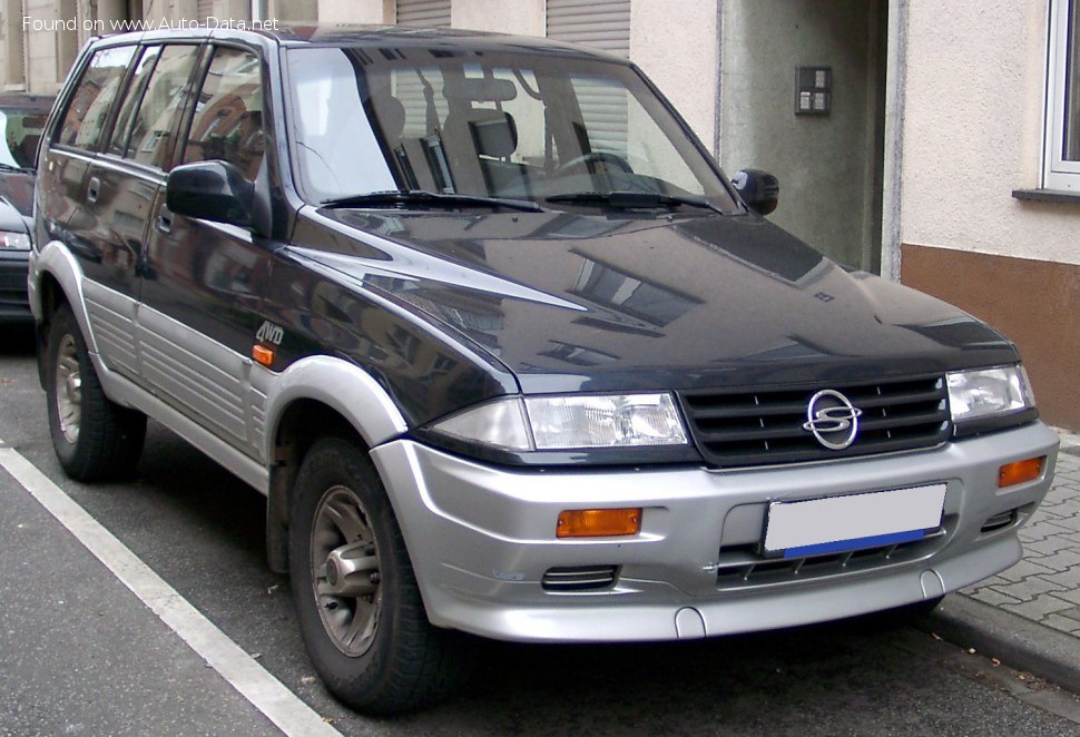 Full specifications and technical details 1995 SsangYong Musso I 2.3 i 16V (150 Hp)