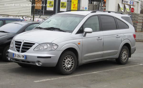 Vollständige Spezifikationen und technische Details 2004 SsangYong Rodius I 2.7 20V (163 Hp)