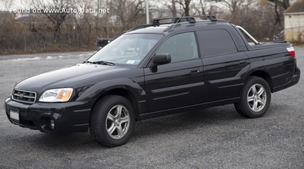 المواصفات والتفاصيل التقنية الكاملة 2003 Subaru Baja 2.5 i 16V Turbo (210 Hp) 4WD Automatic