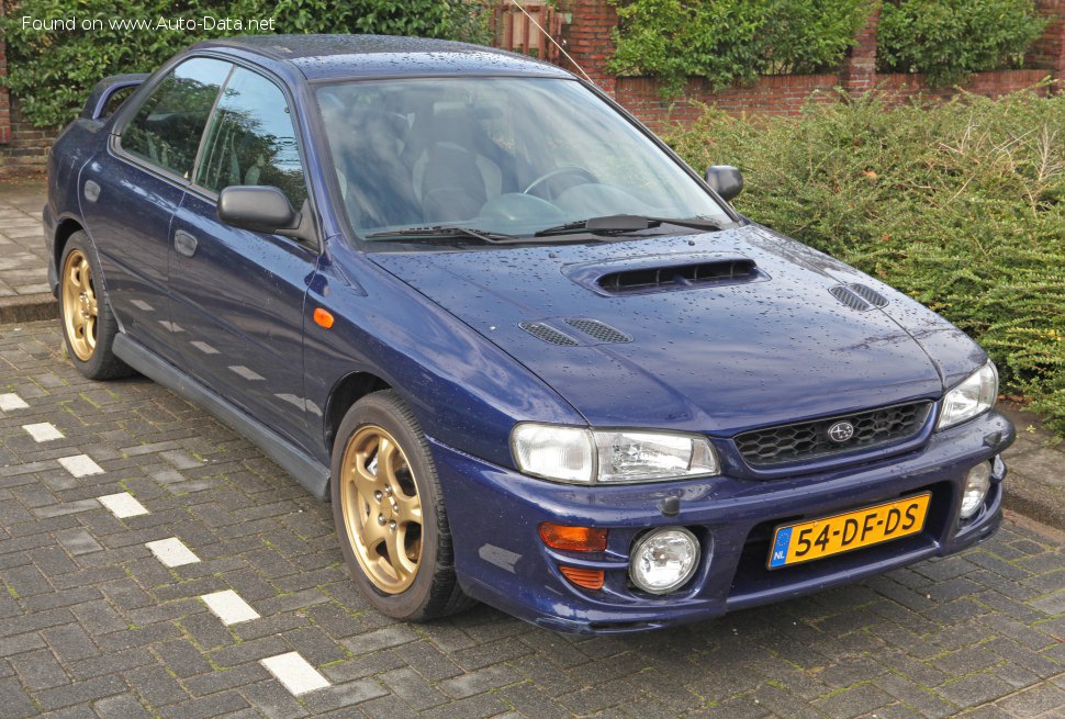 المواصفات والتفاصيل التقنية الكاملة 1992 Subaru Impreza I (GC) 1.8i (103 Hp) 4WD