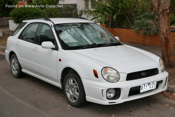 Full specifications and technical details 2000 Subaru Impreza II Station Wagon 1.6i 16V (95 Hp) 4WD Automatic