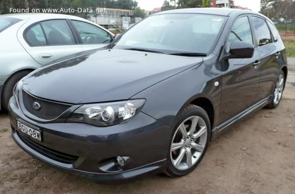 Spécifications complètes et détails techniques 2007 Subaru Impreza III Hatchback 2.0R (150 Hp) AWD Automatic