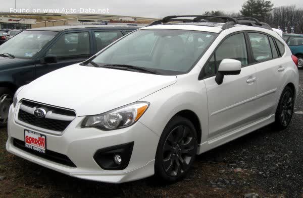 Vollständige Spezifikationen und technische Details 2011 Subaru Impreza IV Hatchback 1.6i (114 Hp) AWD