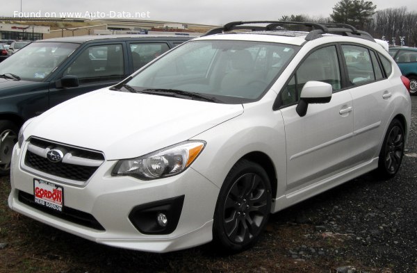 المواصفات والتفاصيل التقنية الكاملة 2011 Subaru Impreza IV Hatchback 1.6i sport (114 Hp) AWD