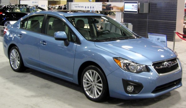 المواصفات والتفاصيل التقنية الكاملة 2011 Subaru Impreza IV Sedan 1.6i (114 Hp) AWD Lineartronic