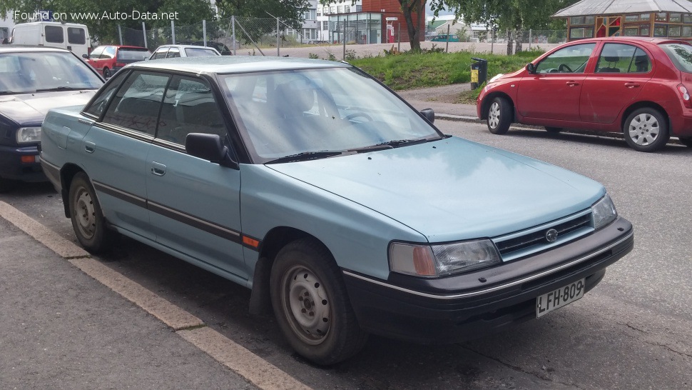 Full specifications and technical details 1989 Subaru Legacy I (BC) 2000 (150 Hp) AWD