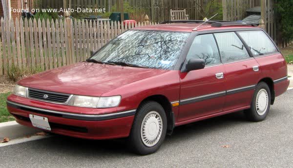Full specifications and technical details 1991 Subaru Legacy I Station Wagon (BJF, facelift 1991) 2000 (116 Hp) AWD