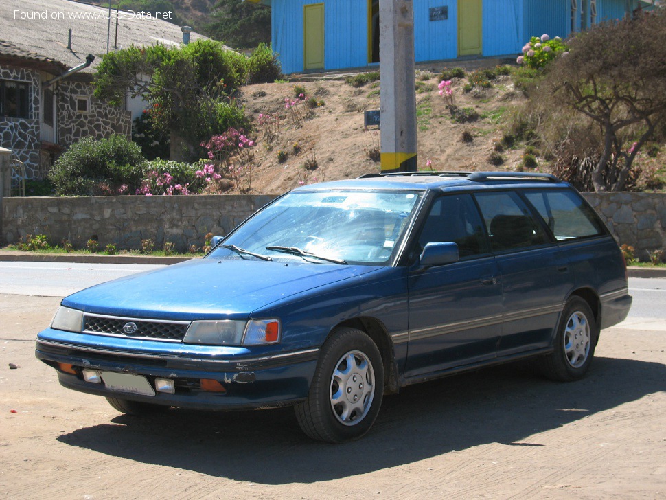 المواصفات والتفاصيل التقنية الكاملة 1989 Subaru Legacy I Station Wagon (BJF) 1800 (103 Hp) AWD Automatic