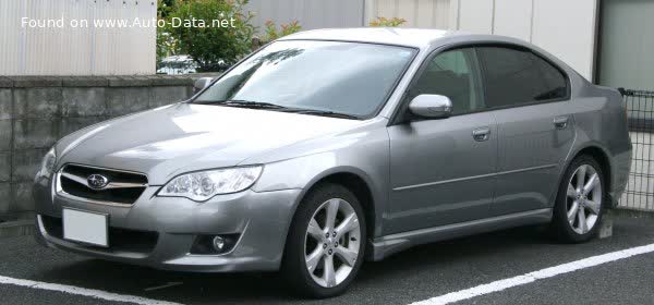 Full specifications and technical details 2008 Subaru Legacy IV (facelift 2006) 2.0d (150 Hp) AWD