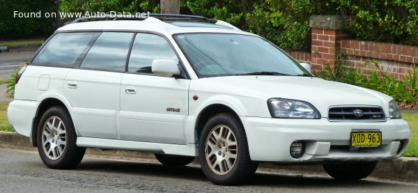 Full specifications and technical details 1999 Subaru Outback II (BE,BH) 2.5 i 4WD (156 Hp) Automatic