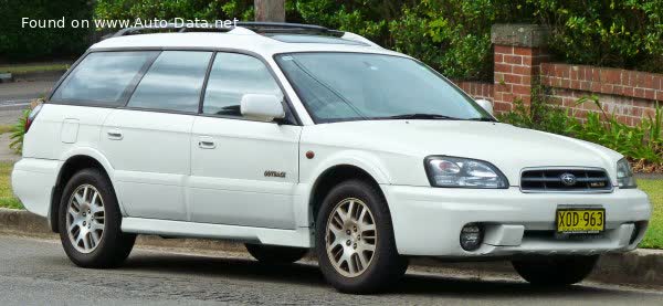 Spécifications complètes et détails techniques 1999 Subaru Outback II (BE,BH) 2.5 i 4WD (156 Hp)