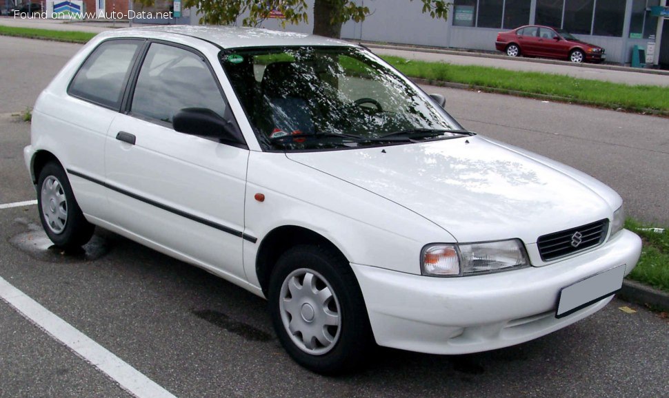 Full specifications and technical details 1995 Suzuki Baleno Hatchback (EG, 1995) 1.3 i 16V (85 Hp)