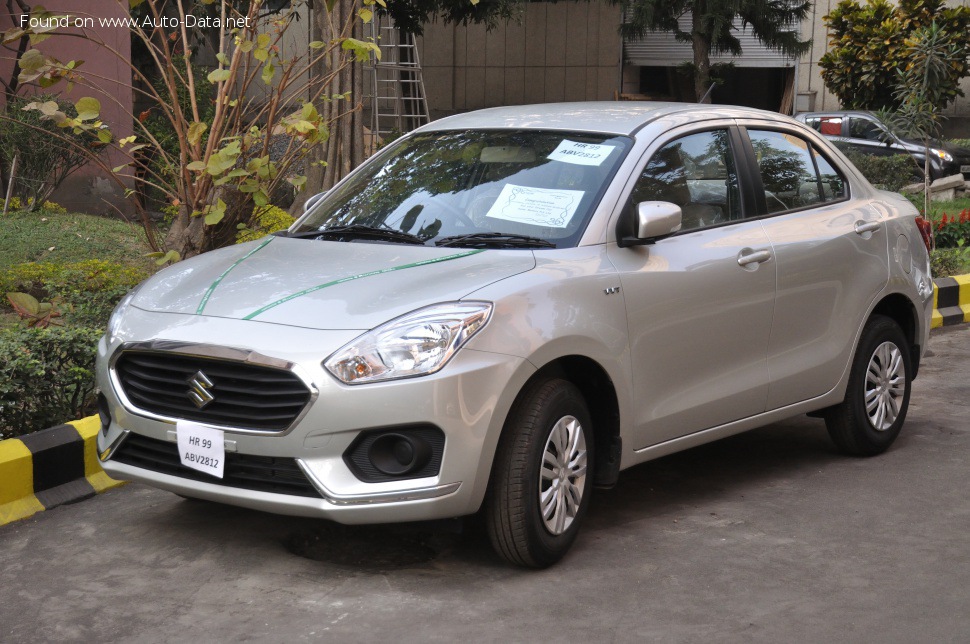 Full specifications and technical details 2017 Suzuki Dzire III 1.2i (83 Hp) Automatic