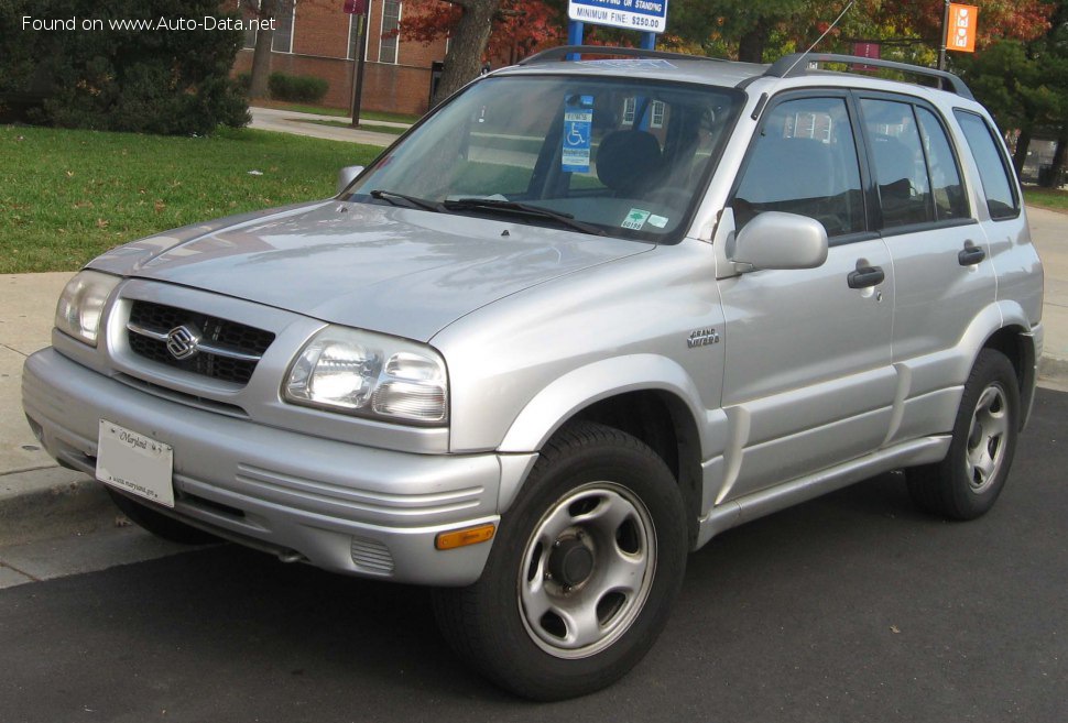 Full specifications and technical details 1998 Suzuki Escudo II 2.0i (140 Hp)