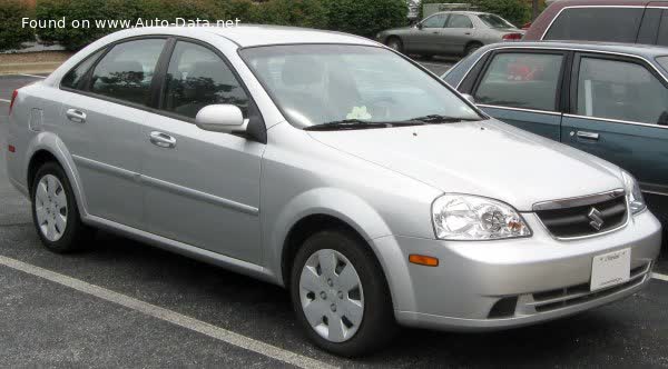 Full specifications and technical details 2006 Suzuki Forenza 2.0 (127 Hp) Automatic