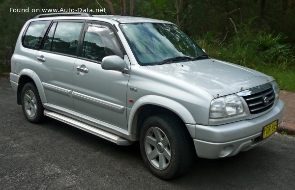 Full specifications and technical details 1998 Suzuki Grand Vitara XL-7 (HT) 2.7 i V6 (173 Hp)